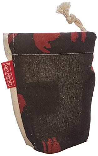 Bonamaison Torba na produkty bawełniane z nadrukiem ze sznurkiem, torba na zakupy wielokrotnego użytku, biodegradowalne torby ekologiczne, torba podróżna, saszetka, torba na zakupy, przyjazna dla