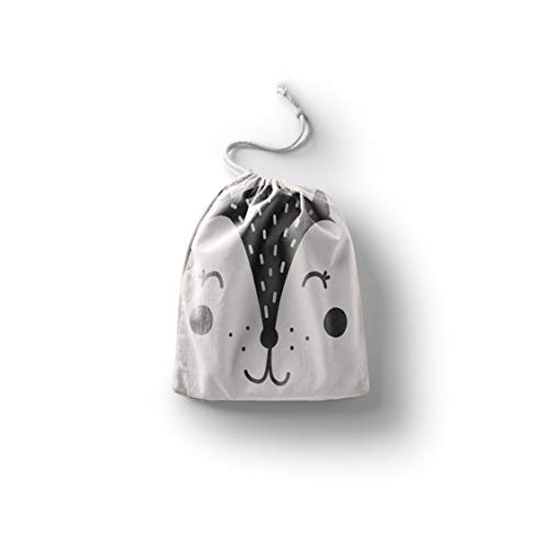 Bonamaison Torba na produkty bawełniane z nadrukiem ze sznurkiem, torba na zakupy wielokrotnego użytku, biodegradowalne torby ekologiczne, torba podróżna, saszetka, torba na zakupy, przyjazna dla