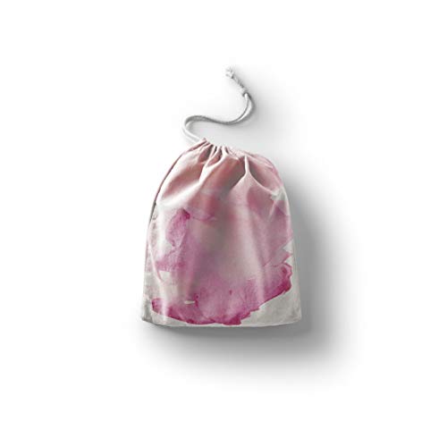 Bonamaison Torba na produkty bawełniane z nadrukiem ze sznurkiem, torba na zakupy wielokrotnego użytku, biodegradowalne torby ekologiczne, torba podróżna, saszetka, torba na zakupy, przyjazna dla