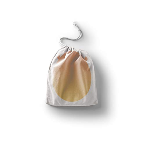 Bonamaison Torba na produkty bawełniane z nadrukiem ze sznurkiem, torba na zakupy wielokrotnego użytku, biodegradowalne torby ekologiczne, torba podróżna, saszetka, torba na zakupy, przyjazna dla