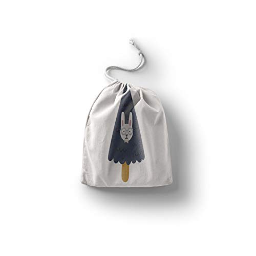 Bonamaison Torba na produkty bawełniane z nadrukiem ze sznurkiem, torba na zakupy wielokrotnego użytku, biodegradowalne torby ekologiczne, torba podróżna, saszetka, torba na zakupy, przyjazna dla