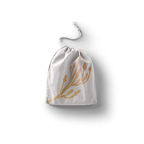 Bonamaison Torba na produkty bawełniane z nadrukiem ze sznurkiem, torba na zakupy wielokrotnego użytku, biodegradowalne torby ekologiczne, torba podróżna, saszetka, torba na zakupy, przyjazna dla