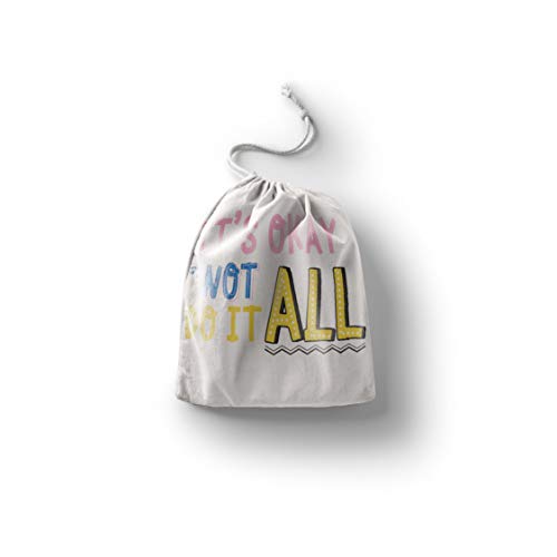 Bonamaison Torba na produkty bawełniane z nadrukiem ze sznurkiem, torba na zakupy wielokrotnego użytku, biodegradowalne torby ekologiczne, torba podróżna, saszetka, torba na zakupy, przyjazna dla