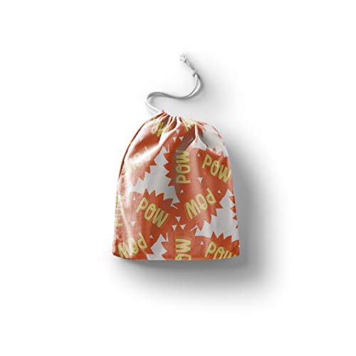 Bonamaison Torba na produkty bawełniane z nadrukiem ze sznurkiem, torba na zakupy wielokrotnego użytku, biodegradowalne torby ekologiczne, torba podróżna, saszetka, torba na zakupy, przyjazna dla