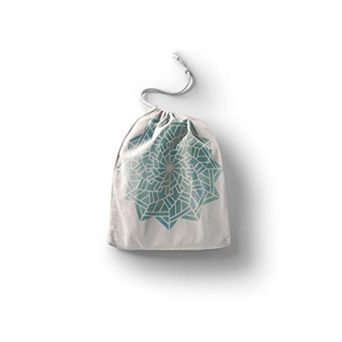 Bonamaison Torba na produkty bawełniane z nadrukiem ze sznurkiem, torba na zakupy wielokrotnego użytku, biodegradowalne torby ekologiczne, torba podróżna, saszetka, torba na zakupy, przyjazna dla