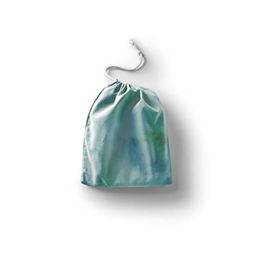 Bonamaison Torba na produkty bawełniane z nadrukiem ze sznurkiem, torba na zakupy wielokrotnego użytku, biodegradowalne torby ekologiczne, torba podróżna, saszetka, torba na zakupy, przyjazna dla