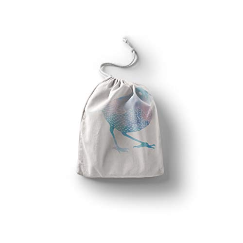 Bonamaison Torba na produkty bawełniane z nadrukiem ze sznurkiem, torba na zakupy wielokrotnego użytku, biodegradowalne torby ekologiczne, torba podróżna, saszetka, torba na zakupy, przyjazna dla