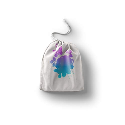 Bonamaison Torba na produkty bawełniane z nadrukiem ze sznurkiem, torba na zakupy wielokrotnego użytku, biodegradowalne torby ekologiczne, torba podróżna, saszetka, torba na zakupy, przyjazna dla