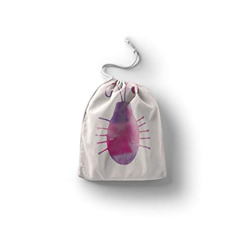 Bonamaison Torba na produkty bawełniane z nadrukiem ze sznurkiem, torba na zakupy wielokrotnego użytku, biodegradowalne torby ekologiczne, torba podróżna, saszetka, torba na zakupy, przyjazna dla