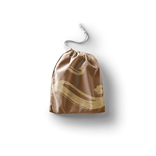 Bonamaison Torba na produkty bawełniane z nadrukiem ze sznurkiem, torba na zakupy wielokrotnego użytku, biodegradowalne torby ekologiczne, torba podróżna, saszetka, torba na zakupy, przyjazna dla