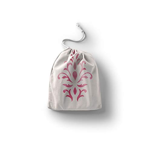Bonamaison Torba na produkty bawełniane z nadrukiem ze sznurkiem, torba na zakupy wielokrotnego użytku, biodegradowalne torby ekologiczne, torba podróżna, saszetka, torba na zakupy, przyjazna dla