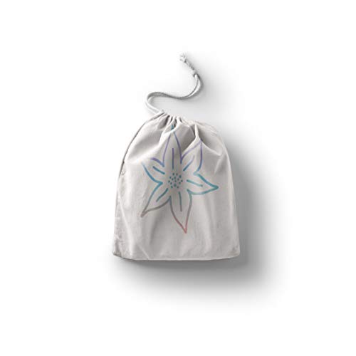 Bonamaison Torba na produkty bawełniane z nadrukiem ze sznurkiem, torba na zakupy wielokrotnego użytku, biodegradowalne torby ekologiczne, torba podróżna, saszetka, torba na zakupy, przyjazna dla