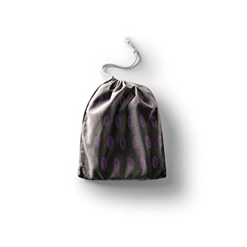 Bonamaison Torba na produkty bawełniane z nadrukiem ze sznurkiem, torba na zakupy wielokrotnego użytku, biodegradowalne torby ekologiczne, torba podróżna, saszetka, torba na zakupy, przyjazna dla