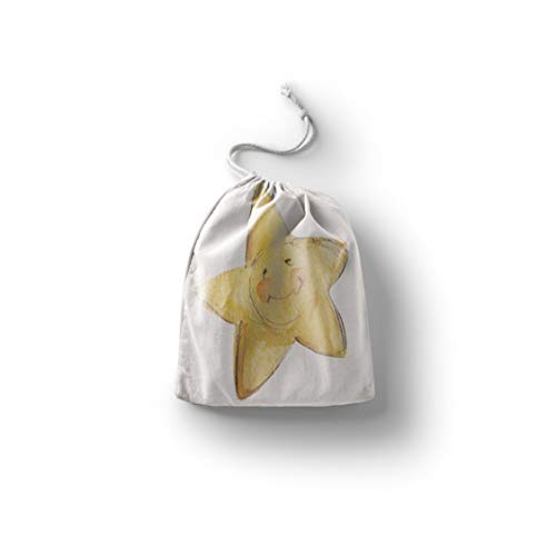 Bonamaison Torba na produkty bawełniane z nadrukiem ze sznurkiem, torba na zakupy wielokrotnego użytku, biodegradowalne torby ekologiczne, torba podróżna, saszetka, torba na zakupy, przyjazna dla