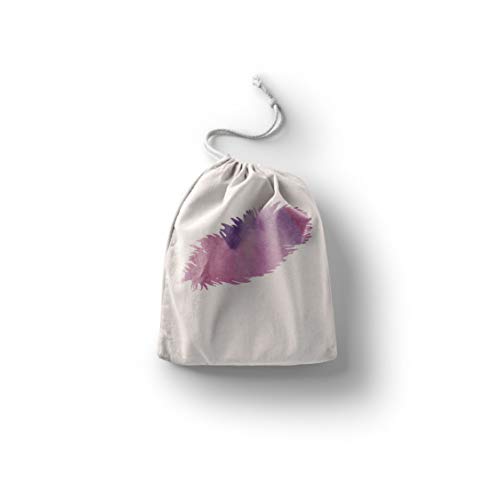 Bonamaison Torba na produkty bawełniane z nadrukiem ze sznurkiem, torba na zakupy wielokrotnego użytku, biodegradowalne torby ekologiczne, torba podróżna, saszetka, torba na zakupy, przyjazna dla