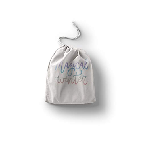 Bonamaison Torba na produkty bawełniane z nadrukiem ze sznurkiem, torba na zakupy wielokrotnego użytku, biodegradowalne torby ekologiczne, torba podróżna, saszetka, torba na zakupy, przyjazna dla