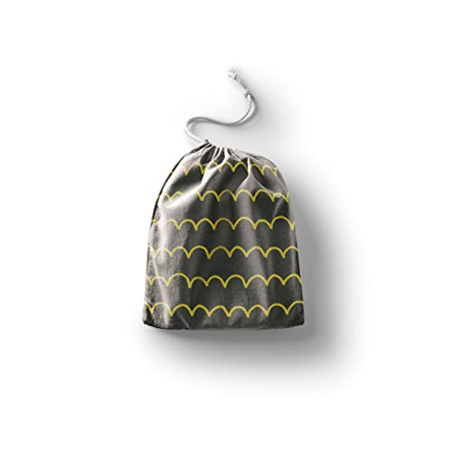 Bonamaison Torba na produkty bawełniane z nadrukiem ze sznurkiem, torba na zakupy wielokrotnego użytku, biodegradowalne torby ekologiczne, torba podróżna, saszetka, torba na zakupy, przyjazna dla