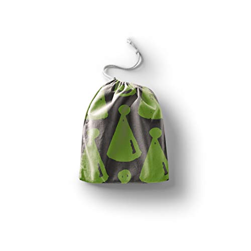 Bonamaison Torba na produkty bawełniane z nadrukiem ze sznurkiem, torba na zakupy wielokrotnego użytku, biodegradowalne torby ekologiczne, torba podróżna, saszetka, torba na zakupy, przyjazna dla