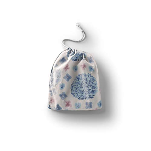 Bonamaison Torba na produkty bawełniane z nadrukiem ze sznurkiem, torba na zakupy wielokrotnego użytku, biodegradowalne torby ekologiczne, torba podróżna, saszetka, torba na zakupy, przyjazna dla