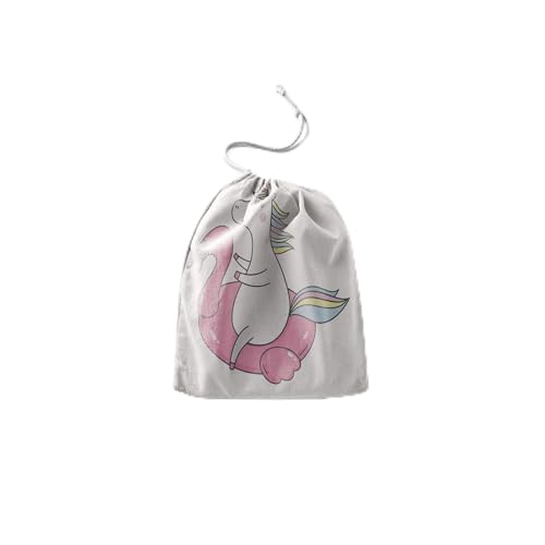 Bonamaison Torba na produkty bawełniane z nadrukiem ze sznurkiem, torba na zakupy wielokrotnego użytku, biodegradowalne torby ekologiczne, torba podróżna, saszetka, torba na zakupy, przyjazna dla