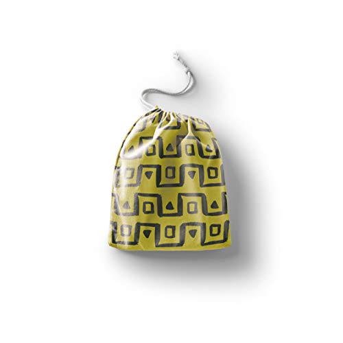 Bonamaison Torba na produkty bawełniane z nadrukiem ze sznurkiem, torba na zakupy wielokrotnego użytku, biodegradowalne torby ekologiczne, torba podróżna, saszetka, torba na zakupy, przyjazna dla