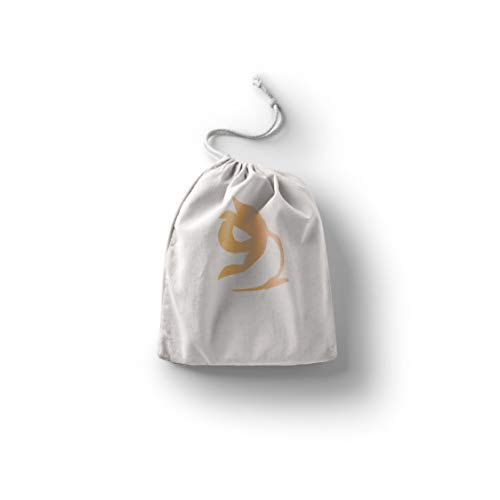 Bonamaison Torba na produkty bawełniane z nadrukiem ze sznurkiem, torba na zakupy wielokrotnego użytku, biodegradowalne torby ekologiczne, torba podróżna, saszetka, torba na zakupy, przyjazna dla