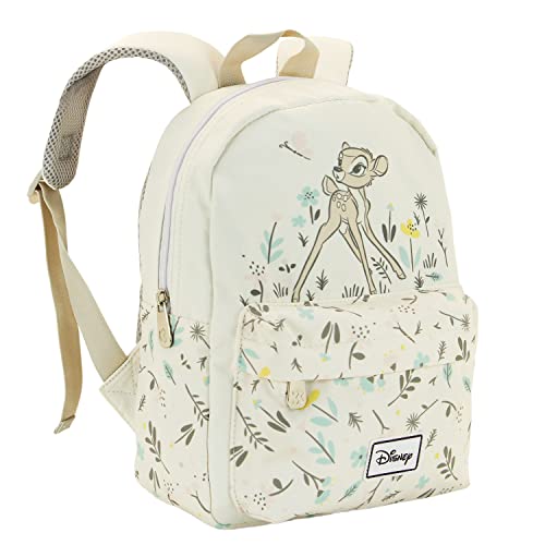 Bambi Nature-Plecak Przedszkolny Kid, Biały, 22 x 27 cm, Pojemność 5 L