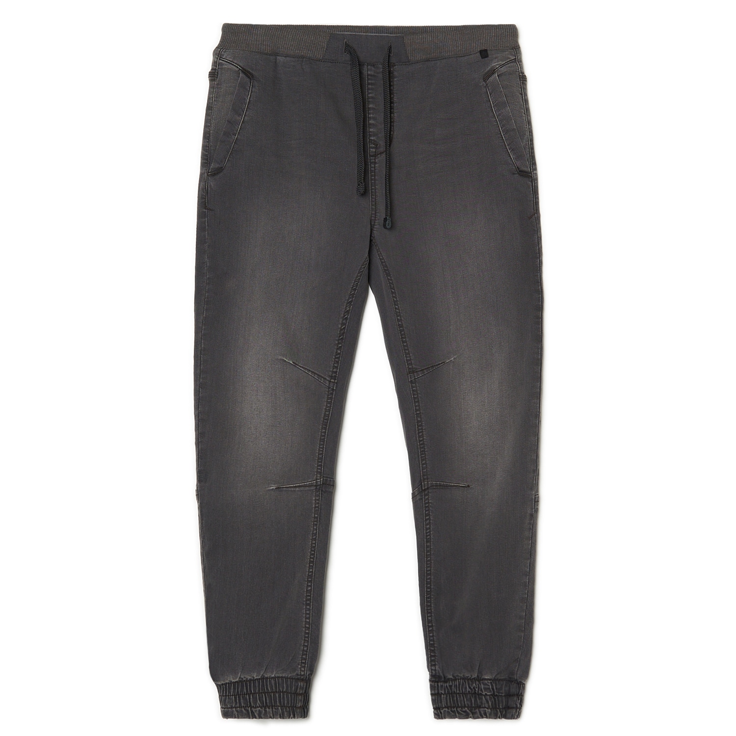 Cropp - Szare jeansowe joggery chino - Szary