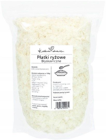 ﻿Płatki ryżowe błyskawiczne KUCHNIA ZDROWIA 1kg