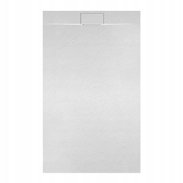Brodzik Prysznicowy Kamienny Prostokątny Slim Miko Biały 100x90 Cm