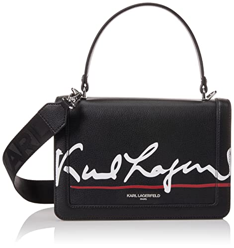 KARL LAGERFELD Paris Lh4eo6bi-rkw-onesize damska torba na ramię, czarna/biała/czerwona, rozmiar uniwersalny, czarny/biały/czerwony, jeden rozmiar