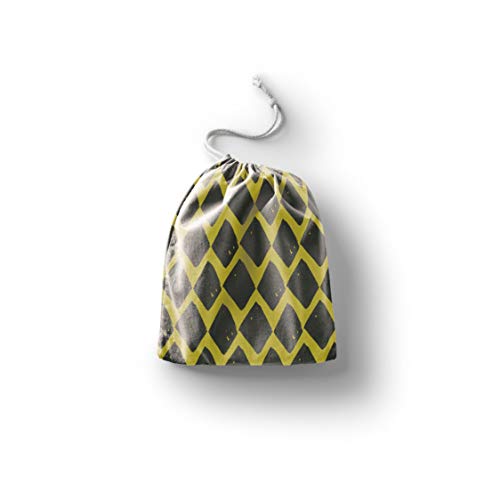 Bonamaison Torba na produkty bawełniane z nadrukiem ze sznurkiem, torba na zakupy wielokrotnego użytku, biodegradowalne torby ekologiczne, torba podróżna, saszetka, torba na zakupy, przyjazna dla