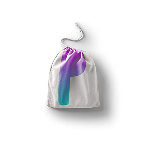 Bonamaison Torba na produkty bawełniane z nadrukiem ze sznurkiem, torba na zakupy wielokrotnego użytku, biodegradowalne torby ekologiczne, torba podróżna, saszetka, torba na zakupy, przyjazna dla