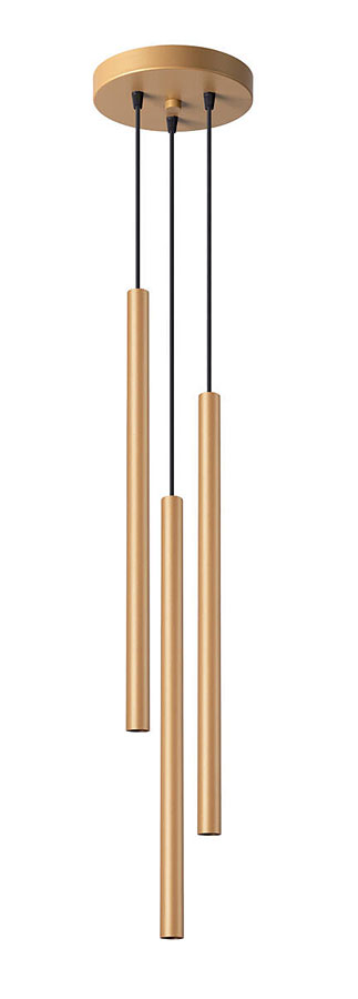 Złota potrójna nowoczesna lampa wisząca tuby - 13X A379 Z2-K87