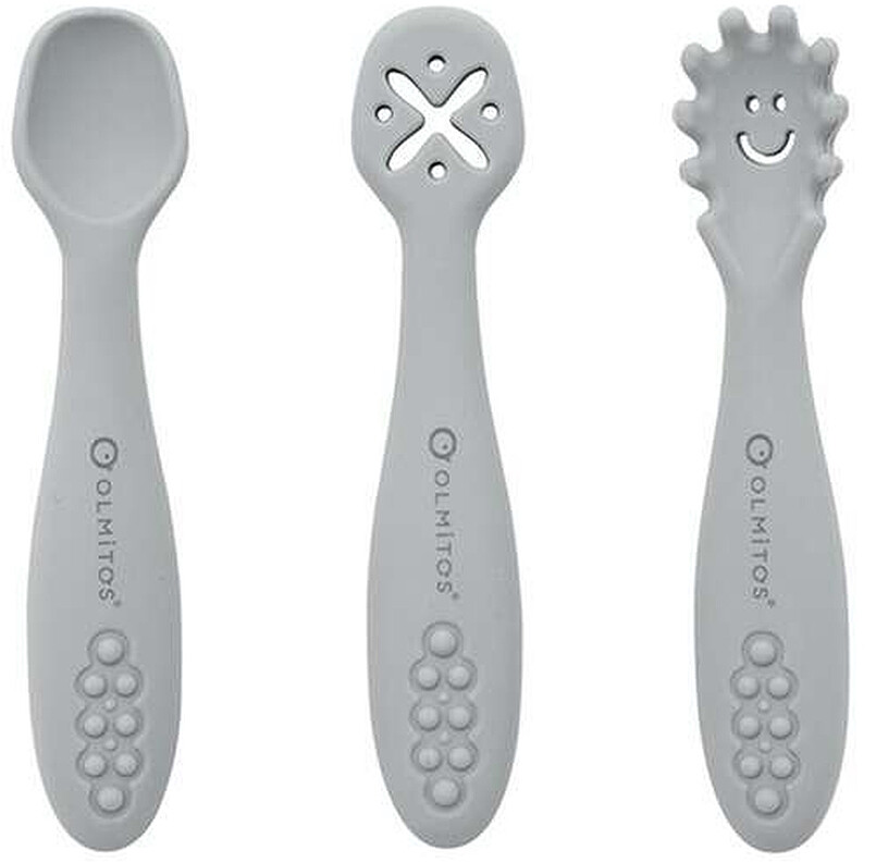 Sztućce silikonowe Olmitos Szare 3 szt.  !