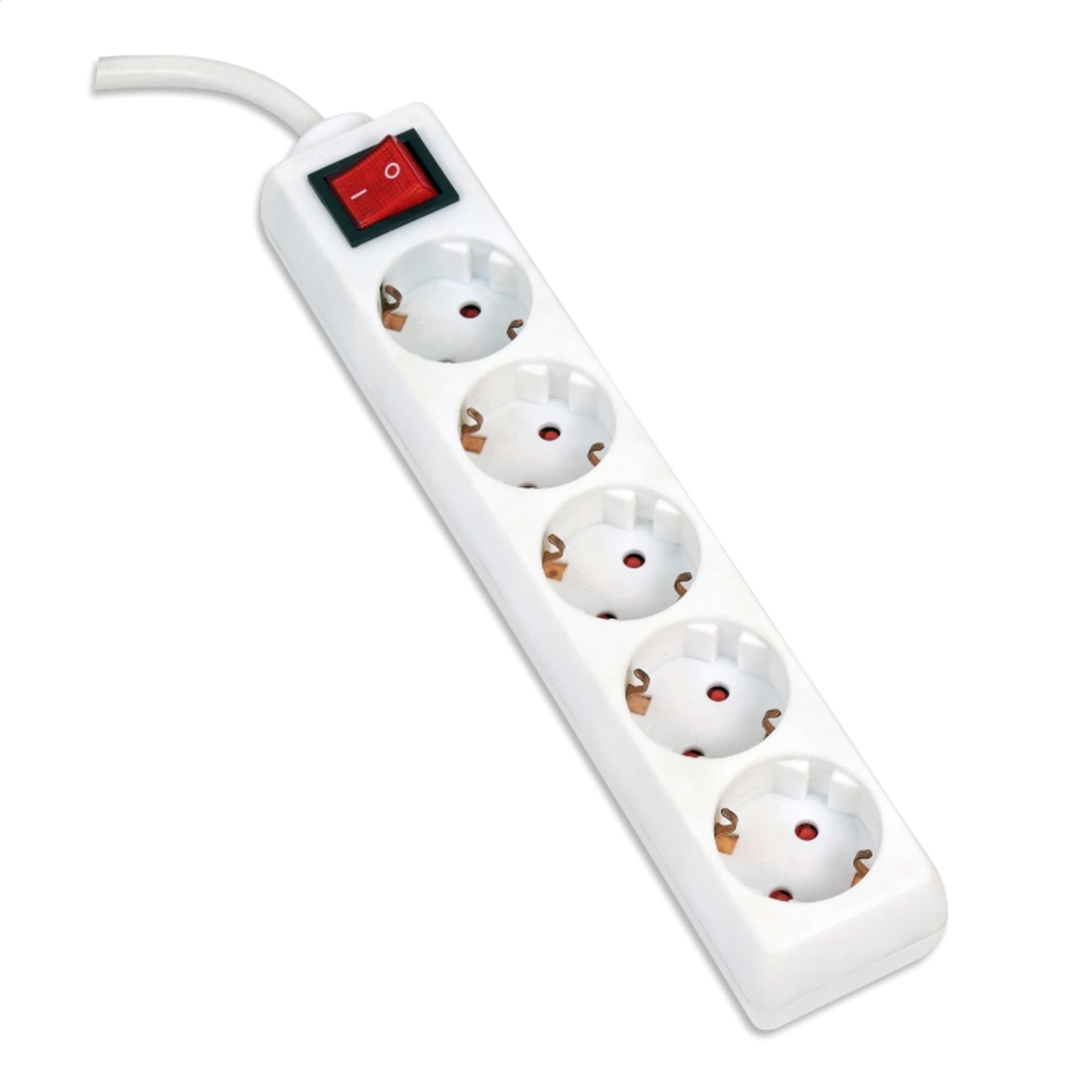 OMEGA EXTENSION CORD LISTWA ZASILAJĄCA 3,0M 16A 5 SOCKET TYPE F SCHUKO GERMAN WHITE [43703]