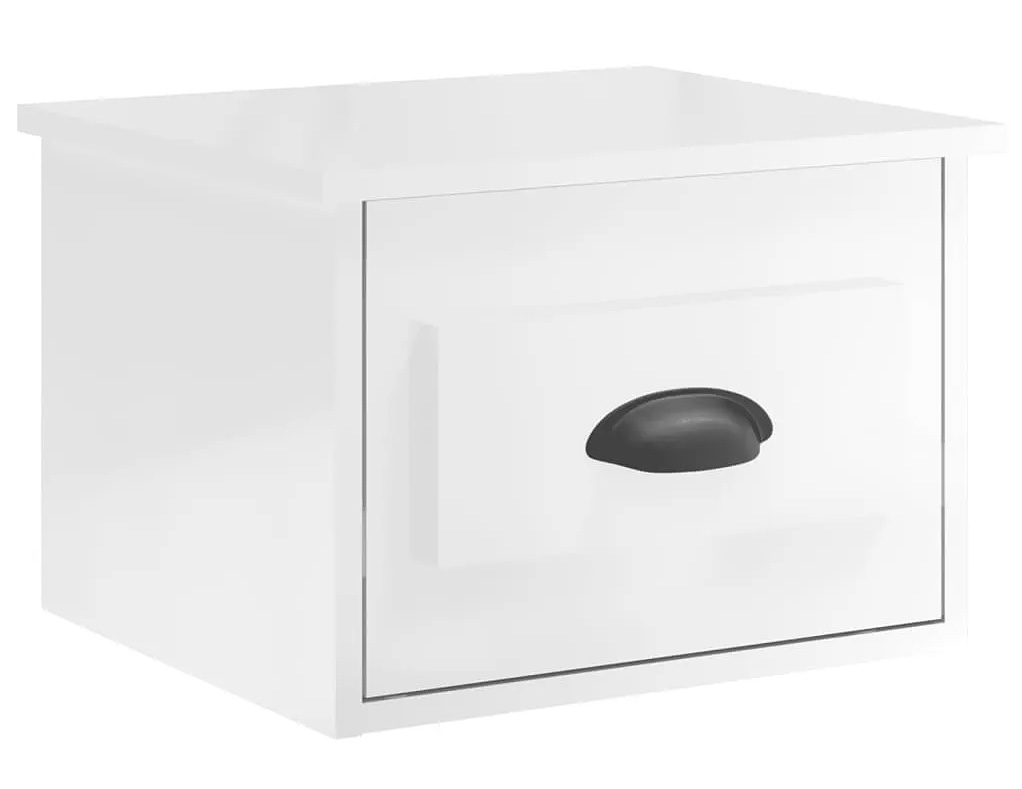 Wisząca szafka nocna biały połysk A7-R48