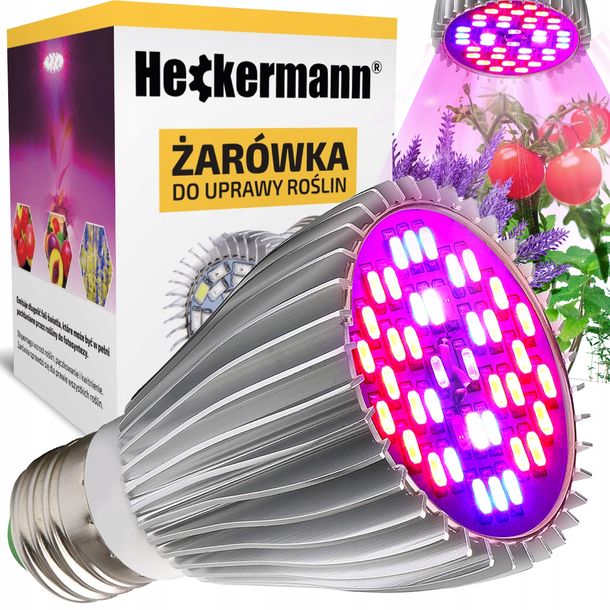 Żarówka Do Wzrostu Uprawy Roślin E27 40x Led 30W