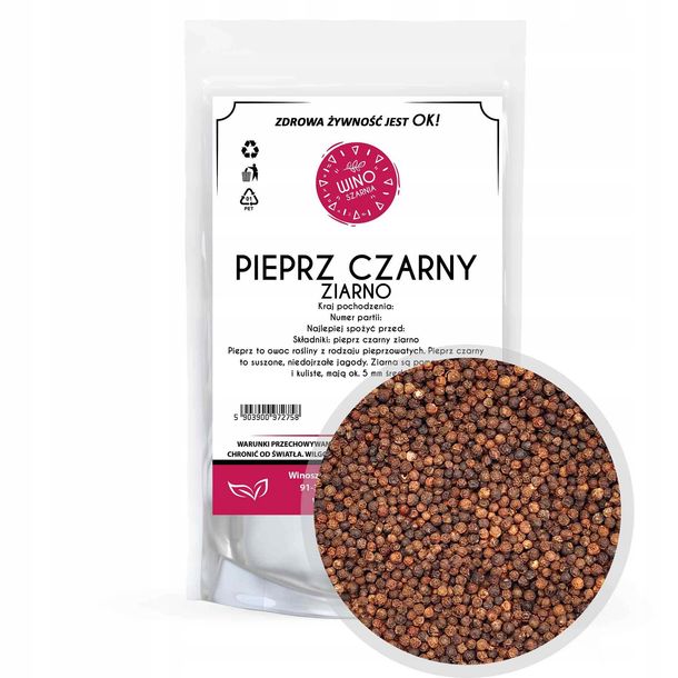 Pieprz czarny Ziarno - 500g Ziarnisty