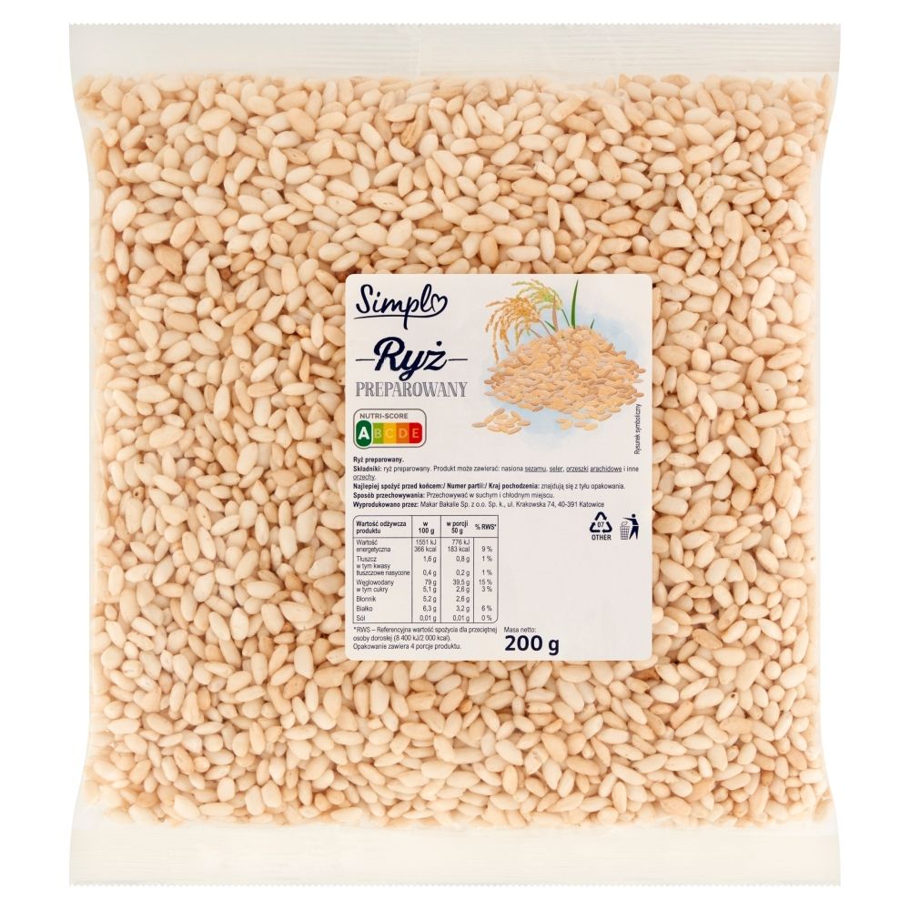 Simpl Ryż preparowany 200 g