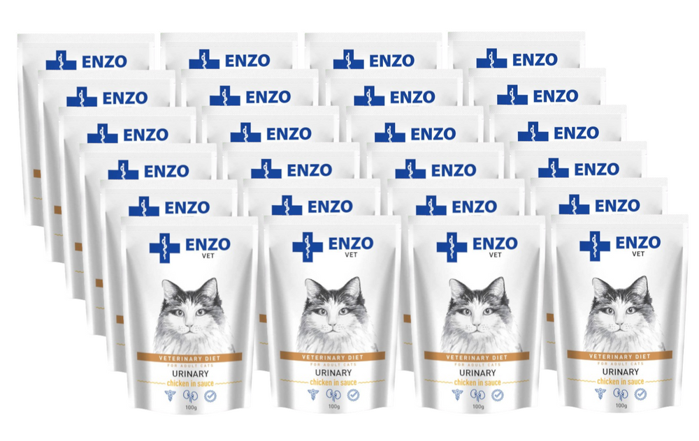 ENZO VET Urinary z kurczakiem w sosie dla kotów 24x100g