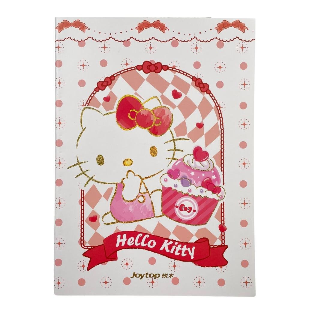 Zeszyt A5 w Linie Biało Czerwony Hello Kitty 20 kartek