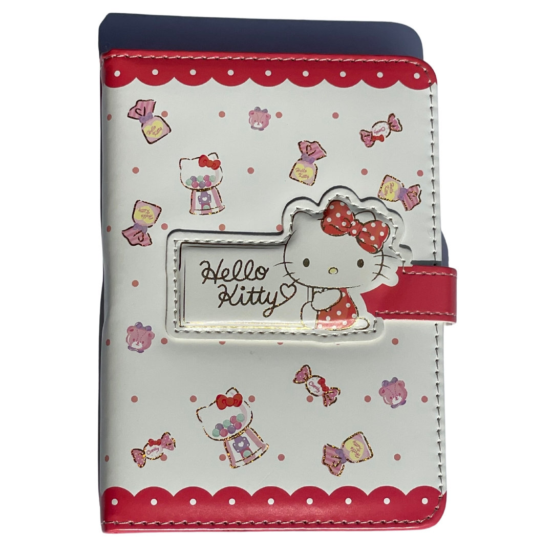 Zeszyt Planner Hello Kitty Czerowny Biały A5 Zapięcie