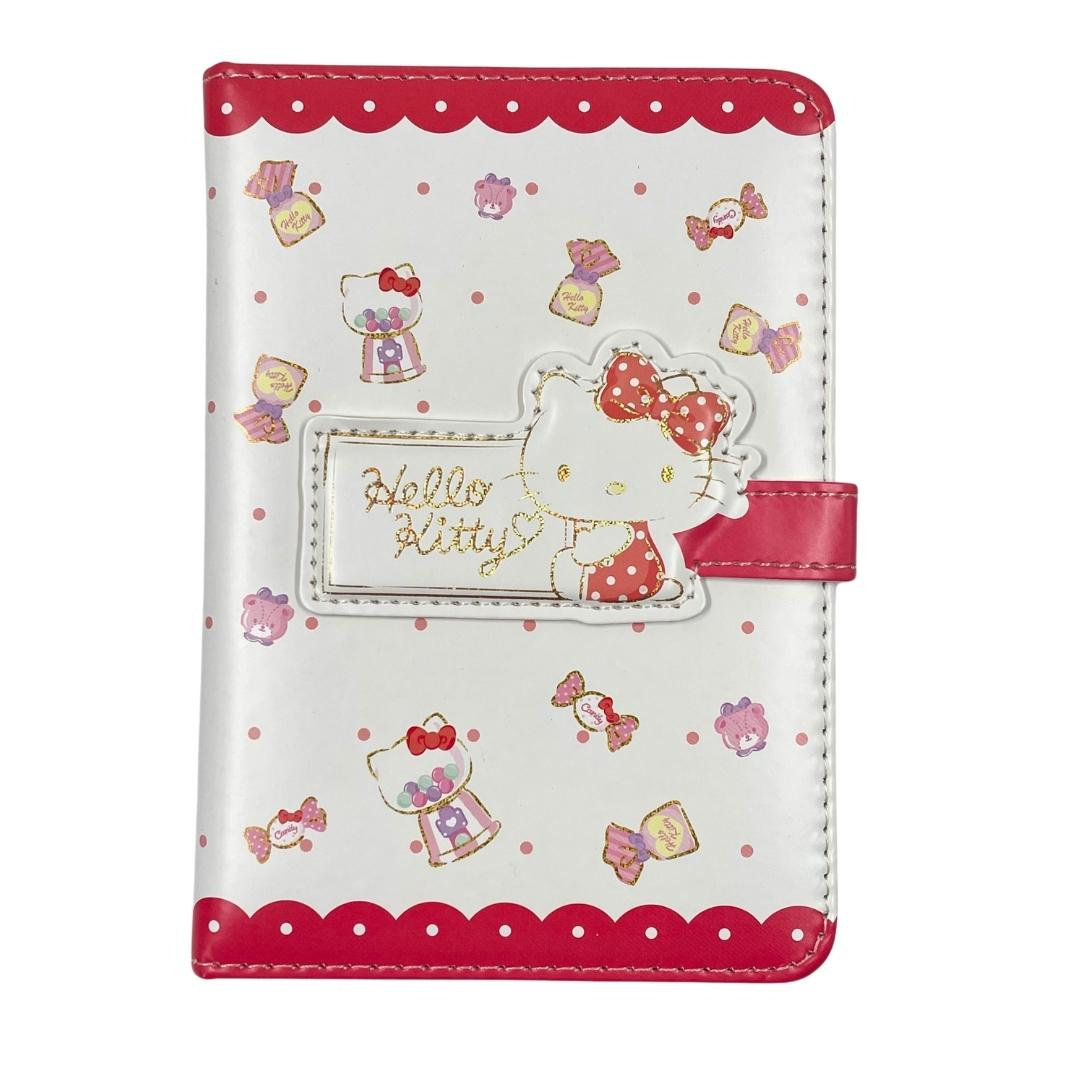 Zeszyt Planner Hello Kitty Czerowny Biały A6 Zapięcie