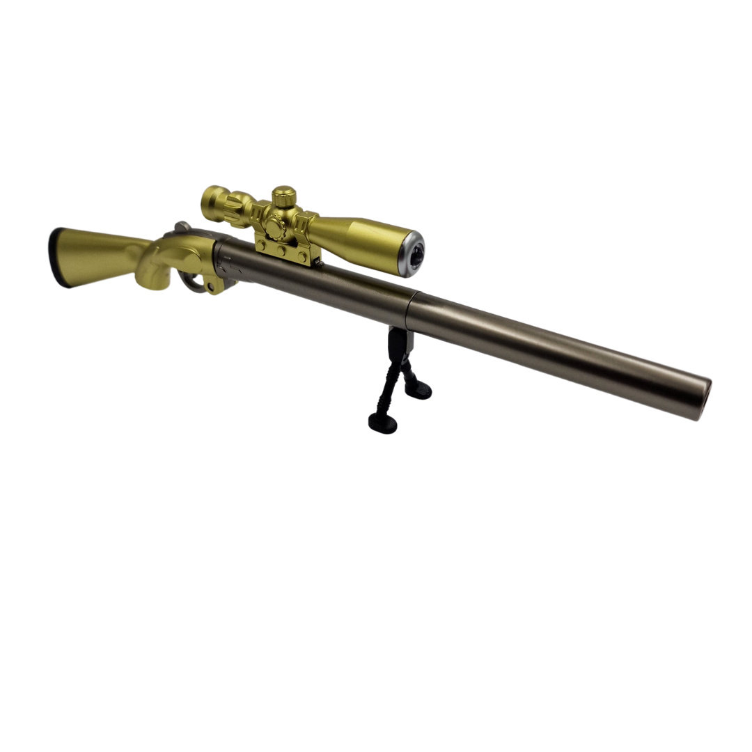 Długopis Karabin Snajperski z Latarką Złoty