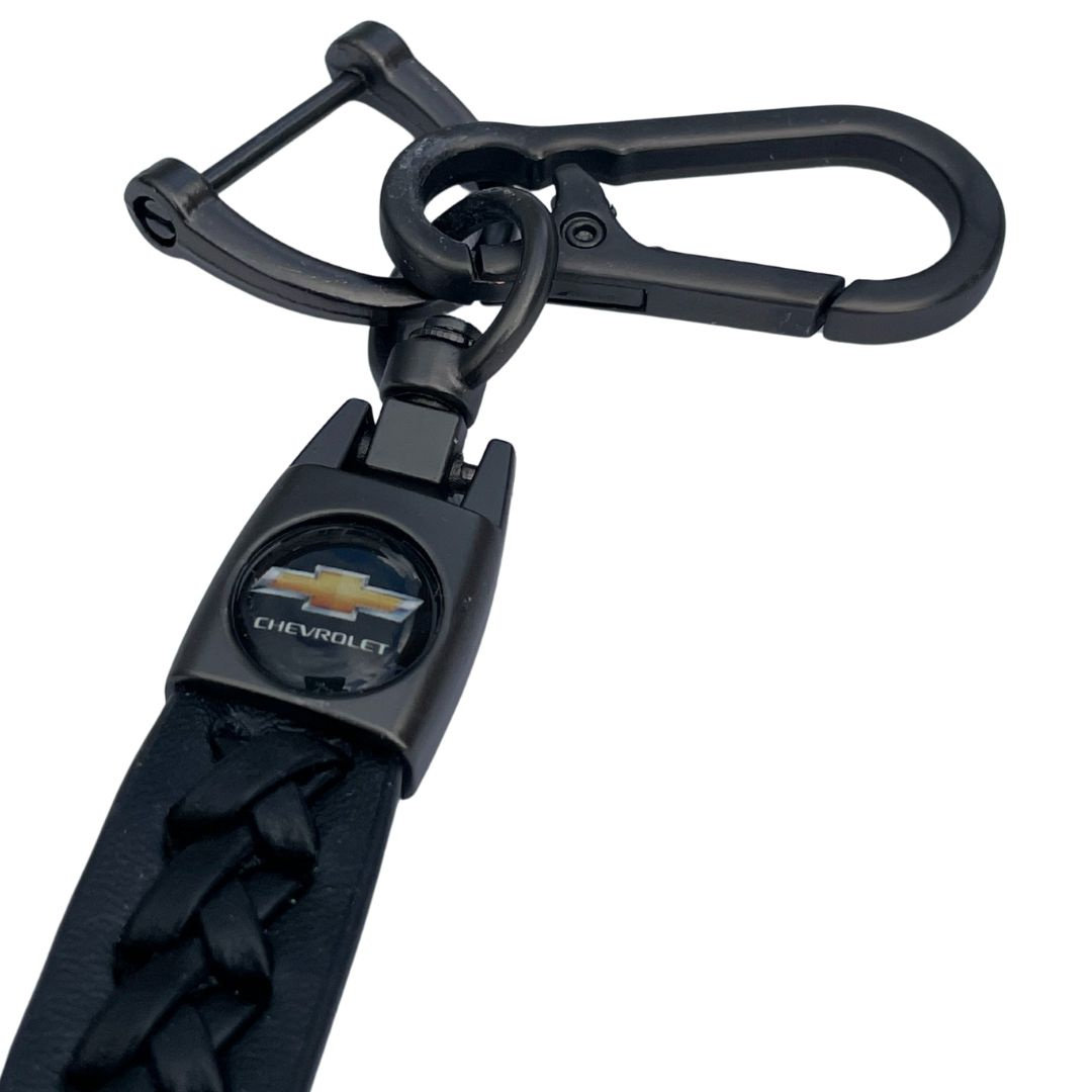 Brelok Do Kluczy Samochodowych Chevrolet Metal Skóra