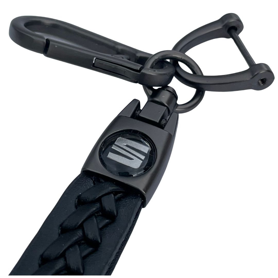 Brelok Do Kluczy Samochodowych Seat Metal Skóra