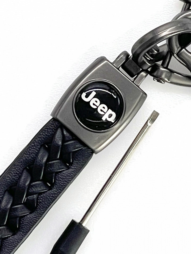 Brelok Do Kluczy Samochodowy Jeep Metal Skóra