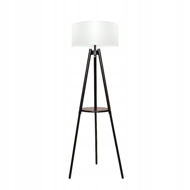 lampa stojąca podłogowa ls-094 drewno abażur