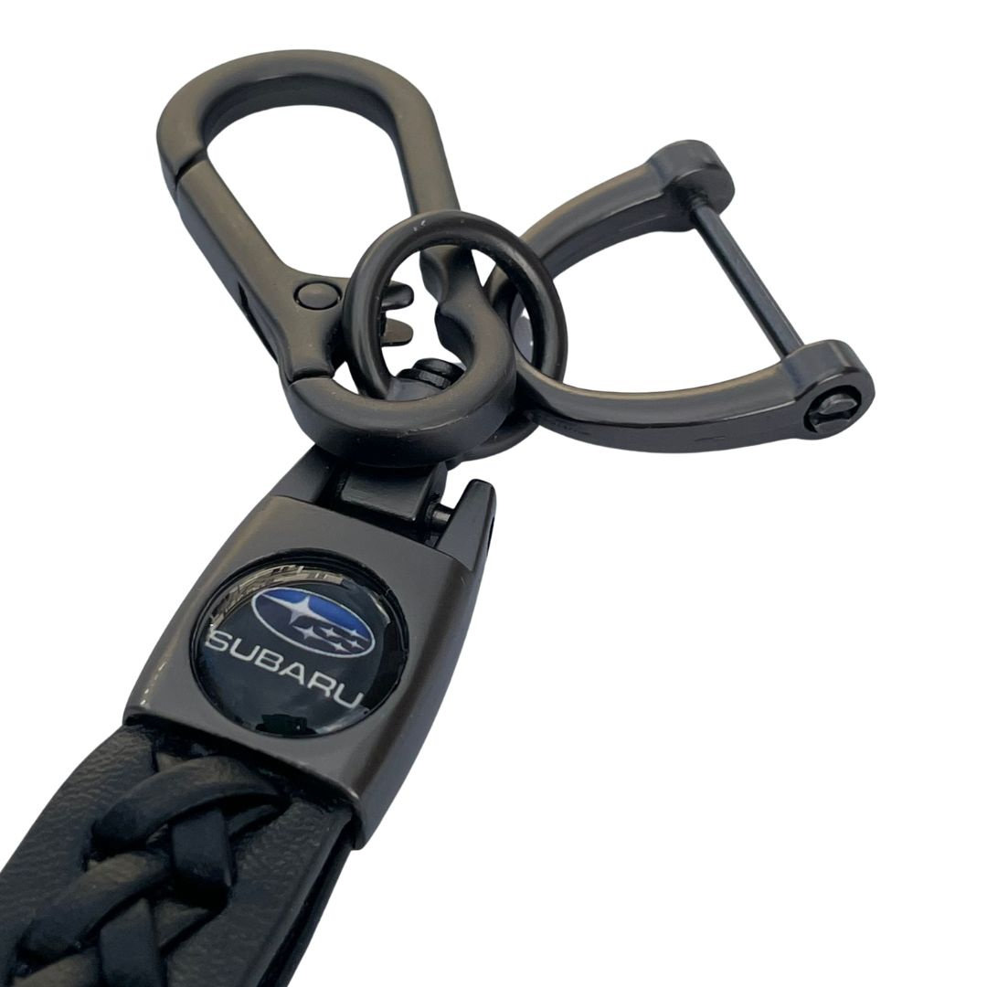 Brelok Do Kluczy Samochodowych Subaru Metal Skóra